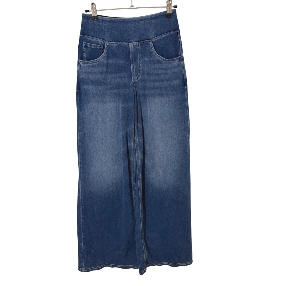 HALARA Wide Leg Jeans Women Blue Flex High Waist Pull Stretch Denim 02775885 XS
